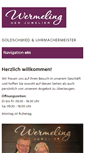 Mobile Screenshot of juwelier-wermeling.de